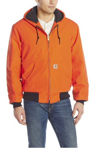 Carhartt Men's Duck Active Jacket- Quilted Flannel Lined J140