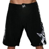 TAPOUT Skull Toga Mens UFC MMA Logo Boardshorts Gym Fighting Shorts Black